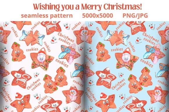 2 Seamless Patterns.Christmas.Watercolor: A Festive Design Solution for Holiday Projects