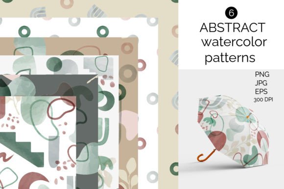 Abstract Watercolor Patterns: A Versatile Tool for Creative Projects