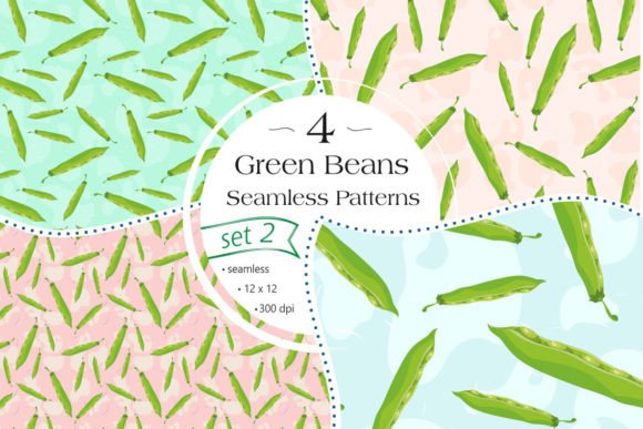Beans Seamless Patterns - Set 2: A Versatile Digital Paper Pack for Creative Projects