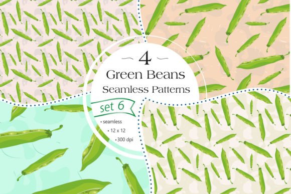 Beans Seamless Patterns - Set 6: A Versatile Digital Paper Pack for Modern Creators