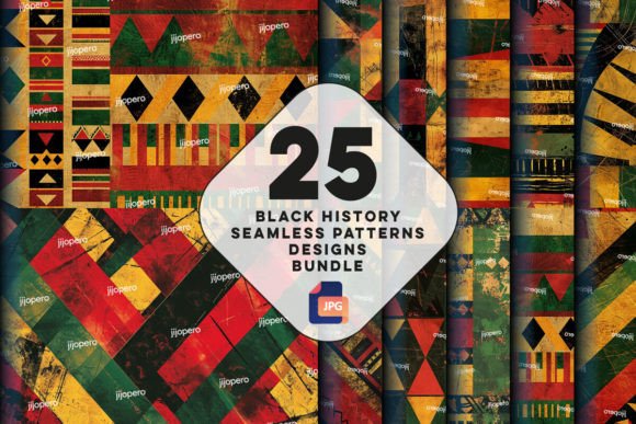 Black History Seamless Patterns