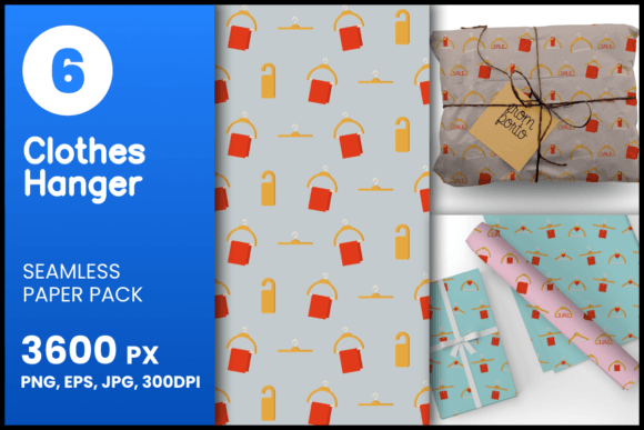 Clothes Hanger Seamless Patterns