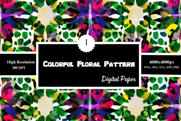 Colorful Floral Patterns: A Versatile Design Element for Creative Projects