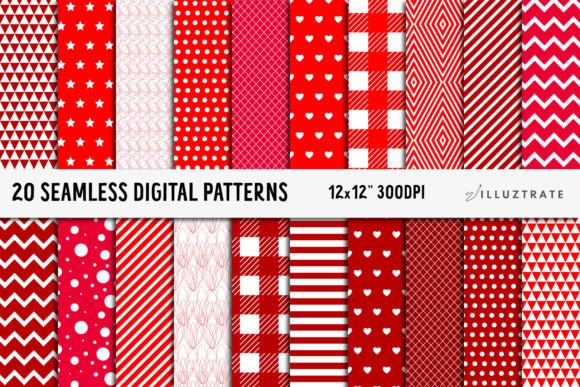 Exploring the Versatility of Red Digital Paper Seamless Patterns in Creative Projects