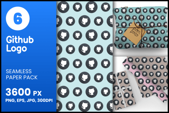 Github Logo Seamless Patterns