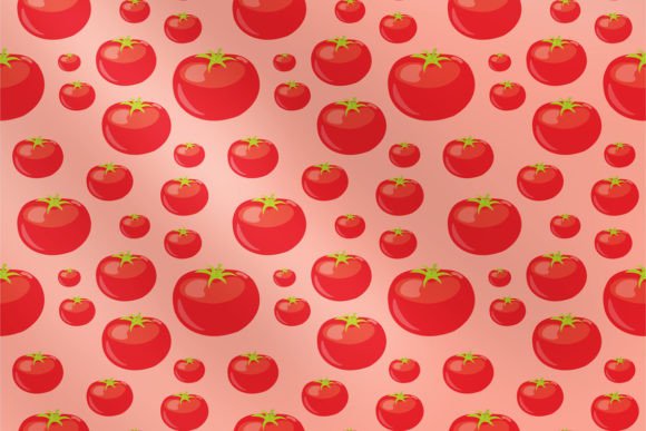 Tomato Seamless Patterns - Set 5: A Versatile Digital Paper Pack for Creative Projects