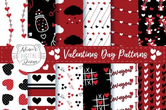 Valentine’s Day Patterns Pack: A Versatile Design Resource for Creative and Commercial Use