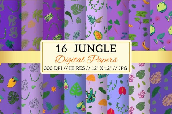 Violet Safari Digital Paper Patterns: A Versatile Tool for Creative Projects